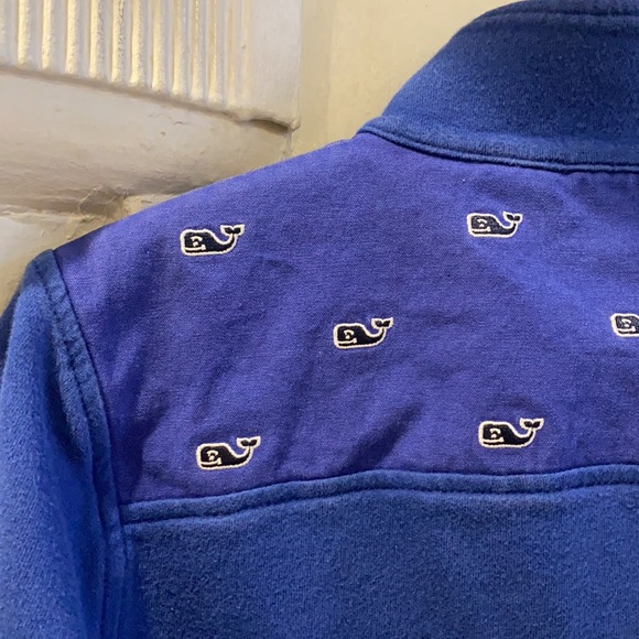 Vineyard Vines Relaxed Whale Embroidered Shep Shirt Cobalt Blue Size XS - Picture 11 of 12